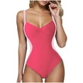 thumbnail image 1 of Taqqpue Women's One Piece Swimsuits Tummy Control Bikini Set Coverage Sexy V Neck Bathing Suit Solid Color Swimwear Beach vacation clothes, 1 of 8