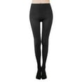 thumbnail image 1 of Taqqpue Women's Opaque Tights Run Resistant Control Top Pantyhose High Waist Tummy Control Soft Solid Color Stretch Footed Tights, 1 of 7
