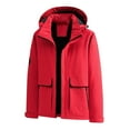 thumbnail image 1 of Taqqpue Women's Plus Size Waterproof Ski Jacket Warm Winter Outdoor Insulated Snow Jacket Coat Thick Mountain Suit Windbreaker Hooded Raincoat Rain Jacket Fleece Lined Winter Coat for Women and Men, 1 of 1