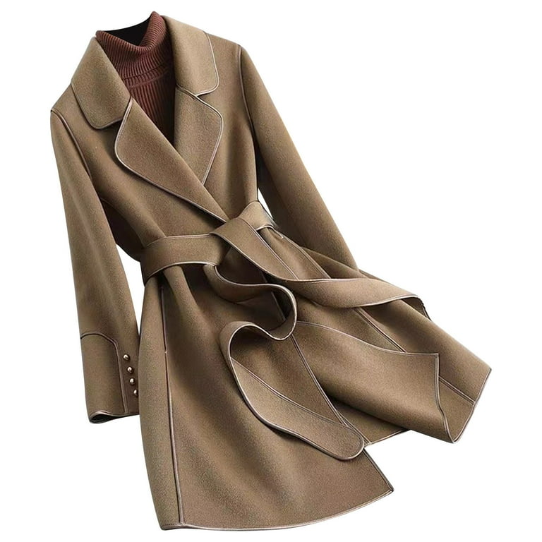 Solid Color Loose Trench Coat Solid Color Loose Trench Coat
