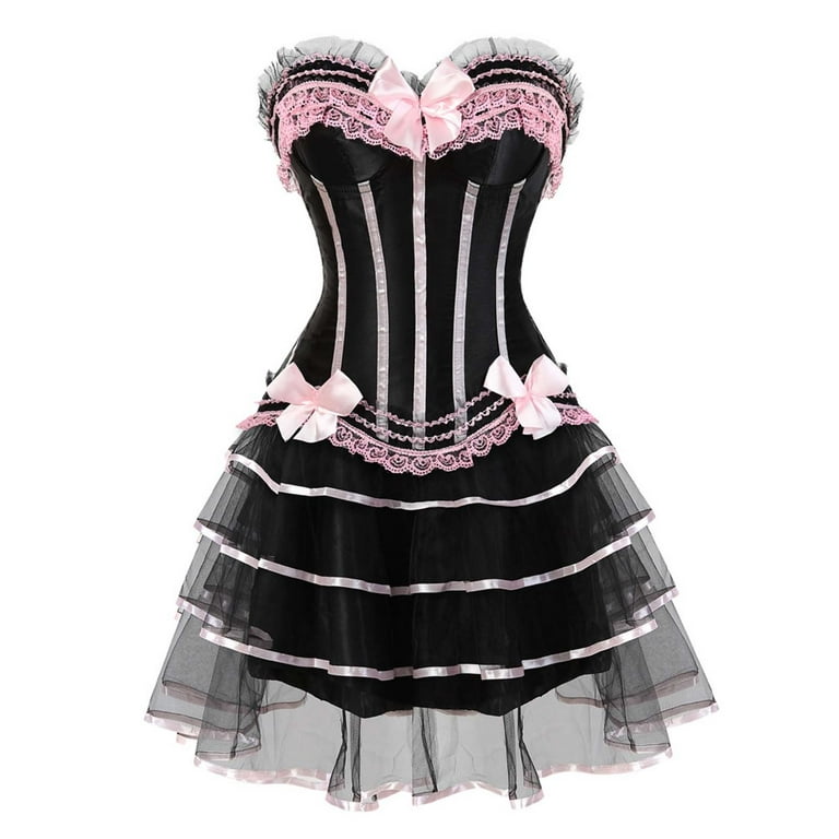 anuyalue Sexy Gothic Clothes for Women,Pink Corset Dress,Sexy Gothic Clothes  for Women,Punk Clothes for Women,White Pirate Dress,Renaissance  Corset,Hooded Dress - Yahoo Shopping