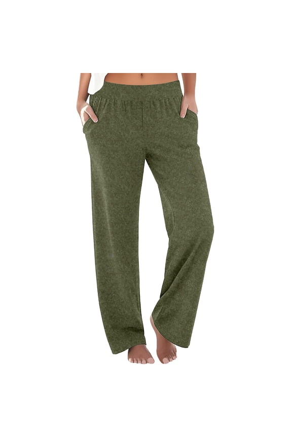 Women's Wide Leg Pants Swim Beach Pants Lightweight Travel Pants Elastic Waist Quick Dry Summer Sun Protective