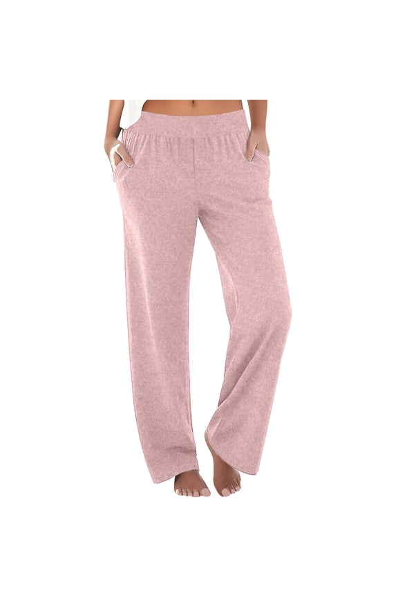 Women's Wide Leg Pants Swim Beach Pants Lightweight Travel Pants Elastic Waist Quick Dry Sun Protective