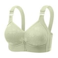 thumbnail image 1 of Taqqpue Womens Bras Solid Color V Neck No Underwire Wireless Bras Basic Seamless Breathable Everyday Bra Push Up Bralette for Women, 1 of 5