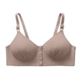 thumbnail image 1 of Taqqpue Womens Everyday Bras Front Button Closure No Underwire Push Up Bralettes Cozy Wireless Full Coverage Bras, 1 of 5