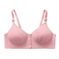 thumbnail image 1 of Taqqpue Womens Everyday Bras Front Button Closure No Underwire Push Up Bralettes Cozy Wireless Full Coverage Bras, 1 of 5