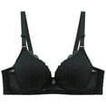 thumbnail image 1 of Taqqpue Womens Lace Bras Sexy Push Up Bra with Underwire Solid Color Full Coverage Unlined Balconette Everyday Bra Lingeries for Women, 1 of 3