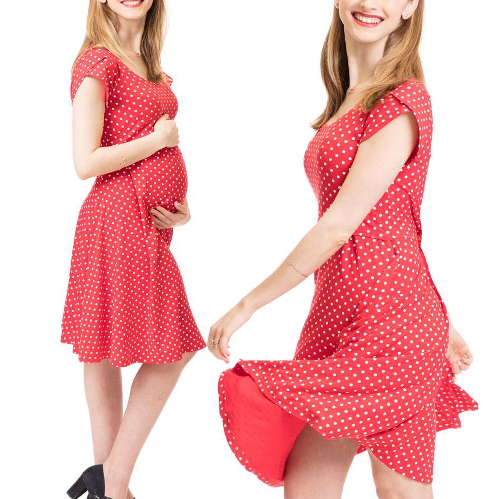 Polka Dot Pregnancy Dress