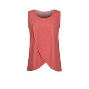 Taqqpue Womens Maternity Nursing Tops Maternity Breastfeeding Tee Shirts Sleeveless Round Neck Double Layer Pregnancy Blouses Top Postpartum Maternity Shirts Summer Maternity Clothes