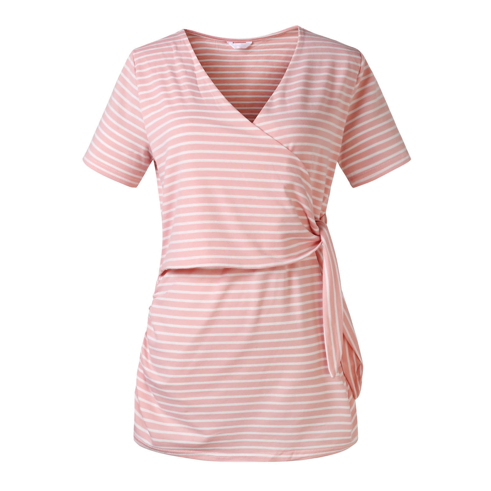 Maternity/Nursing Half Sleeves T-Shirt- Black