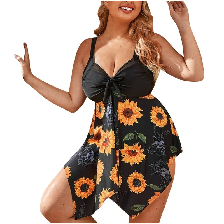 Plus size hotsell two piece swimdress