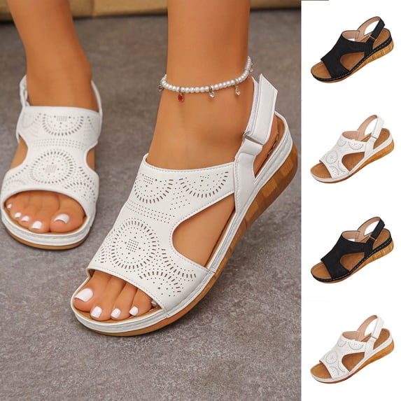 Taqqpue Womens Sandals Hiking Comfort Sport Sandals Beach Vacation Camping Casual Sport Sandals with Adjustable Straps and Arch Support