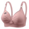 thumbnail image 1 of Taqqpue Womens Seamless Wireless Supportive Bra Plus Size Push Up Bra Bralette Comfort Soft No Underwire Full Coverage Everyday T-Shirt Bra XS-4XL, 1 of 4