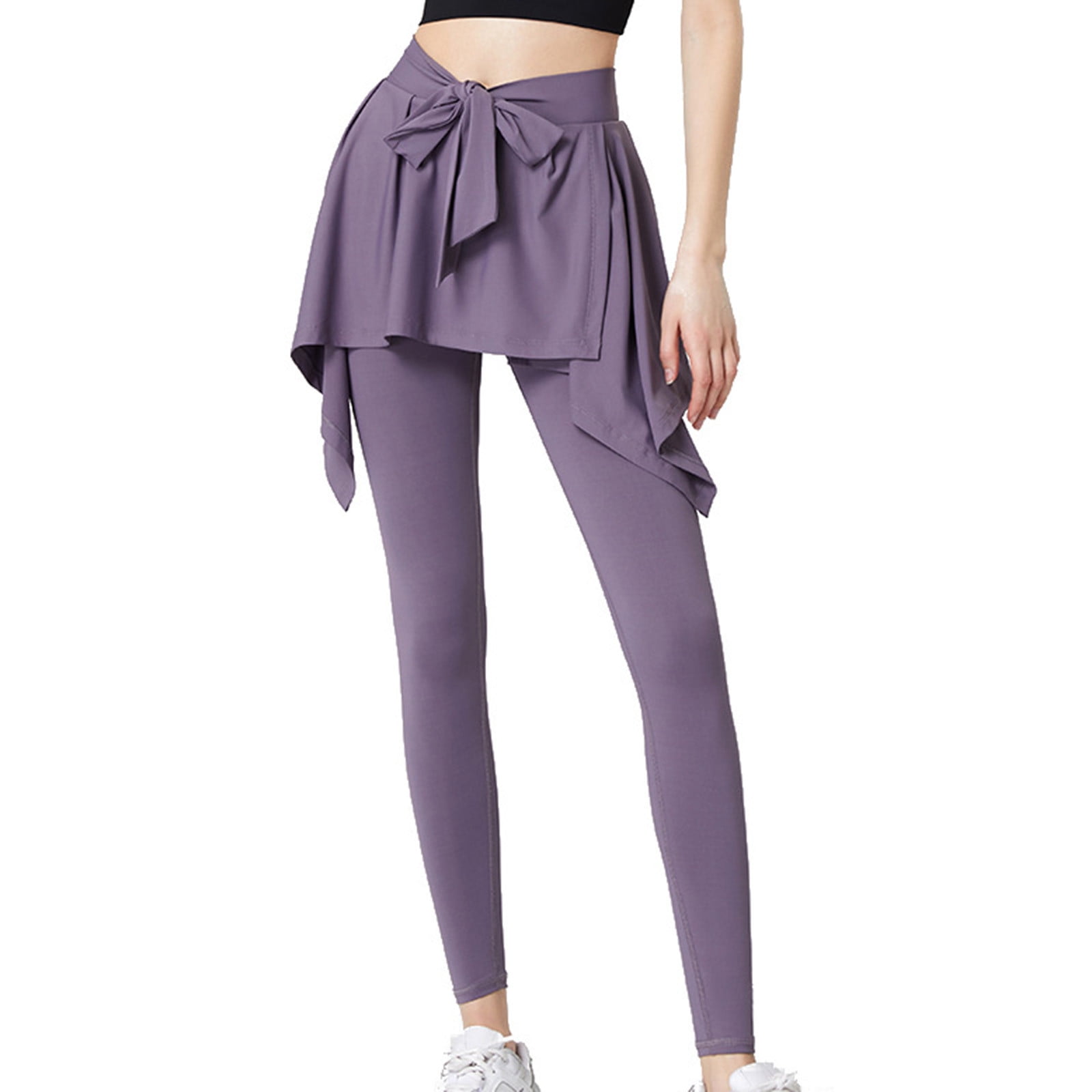 【U LAN】Butt pocket skirt pants Taqqpue Womens Skirt Leggings Attached Golf Skirt with