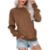 Taqqpue Womens Sweatshirts Cotton Crew Neck Casual Long Sleeve Pullover Tops Fall Oversize Sweater Tops with Pockets
