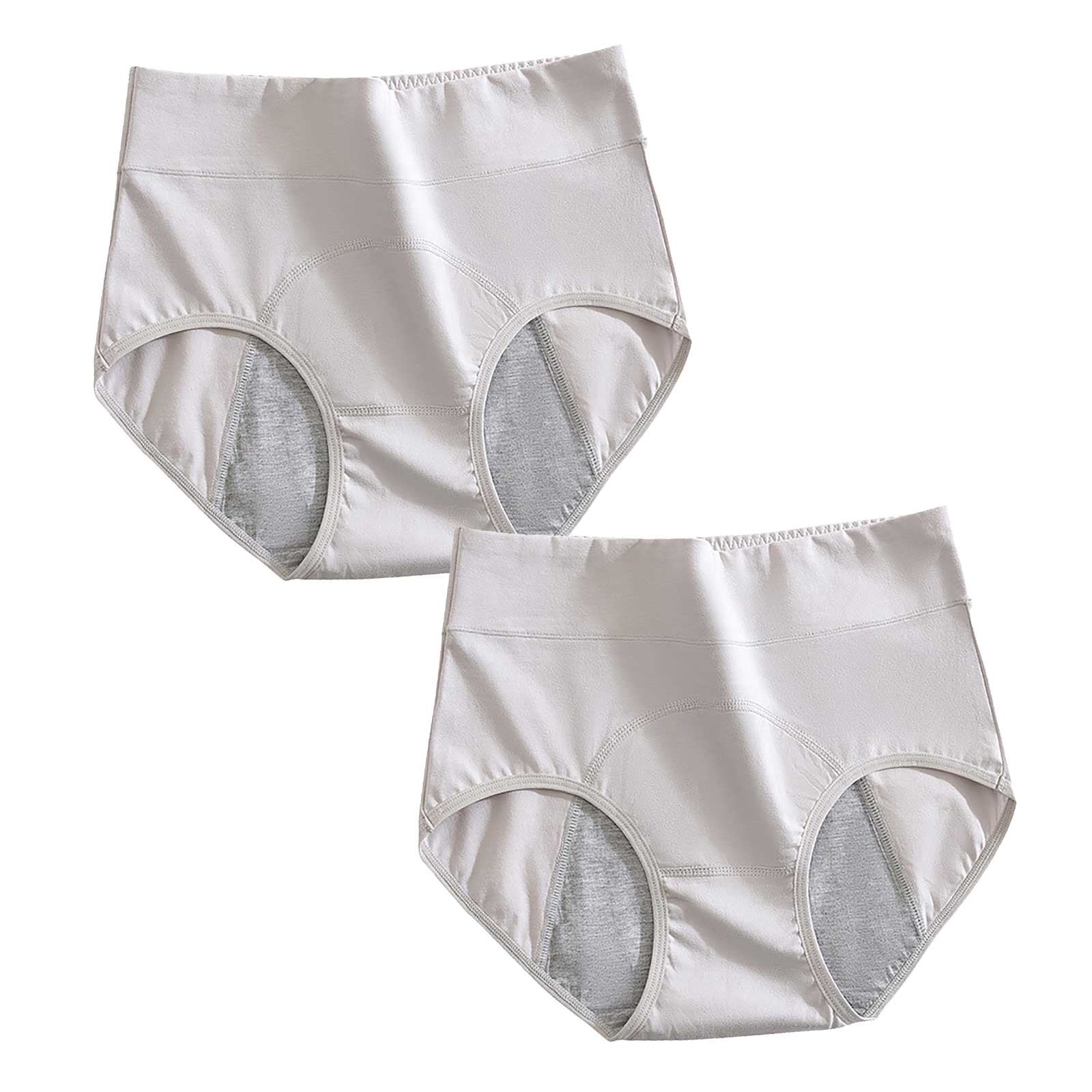 Taqqpue Womens Underwear Menstrual Leak Proof Pants High Waist Tummy Control Hip Lift Full