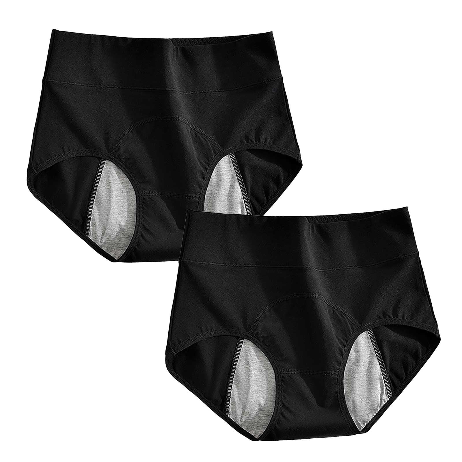 Taqqpue Womens Underwear Menstrual Leak Proof Pants High Waist Tummy Control Hip Lift Full