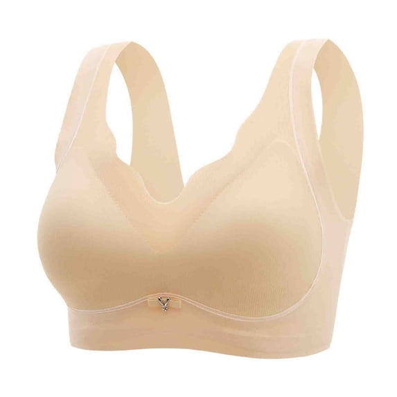 Taqqpue Womens Wireless Bras Comfortable Push Up Bra No Underwire Bra Full Support Lift Bralette Everyday Seamless Tshirt Bras