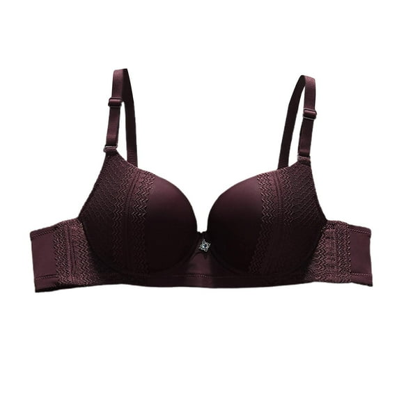 Taqqpue Womens Wireless Bras Sexy Push Up Bra Solid Color Full Coverage Bras Seamless Everyday Bra Lingeries for Women