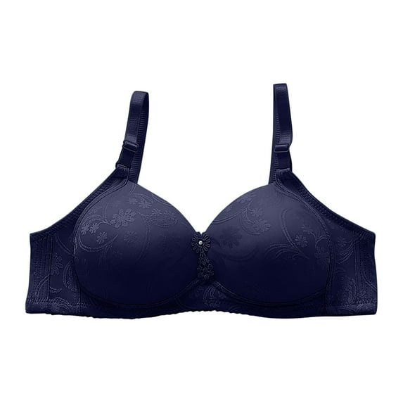 Taqqpue Womens Wireless Bras Solid Color Deep V Neck No Underwire Push Up Bras Bralette Basic Breathable Seamless Everyday Bra for Women