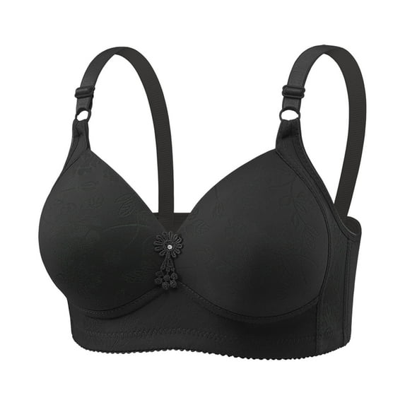 Taqqpue Womens Wireless Bras Solid Color Deep V Neck No Underwire Push Up Bras Bralette Basic Seamless Everyday Breathable Bra for Women