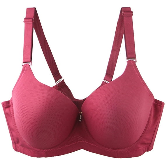 Taqqpue Womens Wireless Bras Solid Color Supportive Seamless Full Coverage Plus Size Bra Push Up Comfortable Bra No Underwire Everyday Tshirt Bras for Women
