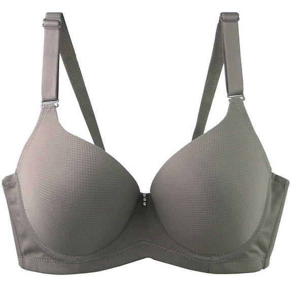 Taqqpue Womens Wireless Bras Solid Color Supportive Seamless Full Coverage Plus Size Bra Push Up Comfortable Bra No Underwire Everyday Tshirt Bras for Women