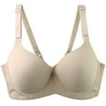 thumbnail image 1 of Taqqpue Womens Wireless Bras Solid Color Supportive Seamless Full Coverage Plus Size Bra Push Up Comfortable Bra No Underwire Everyday Tshirt Bras for Women, 1 of 4