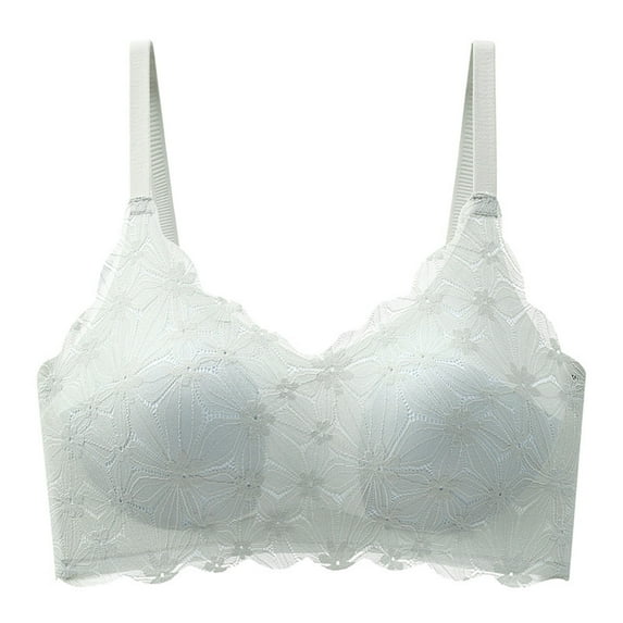 Taqqpue Womens Wireless Comfortable Lace Bra Seamless Bralette Push Up Bras No Underwire Supportive Tshirt Everyday Bras
