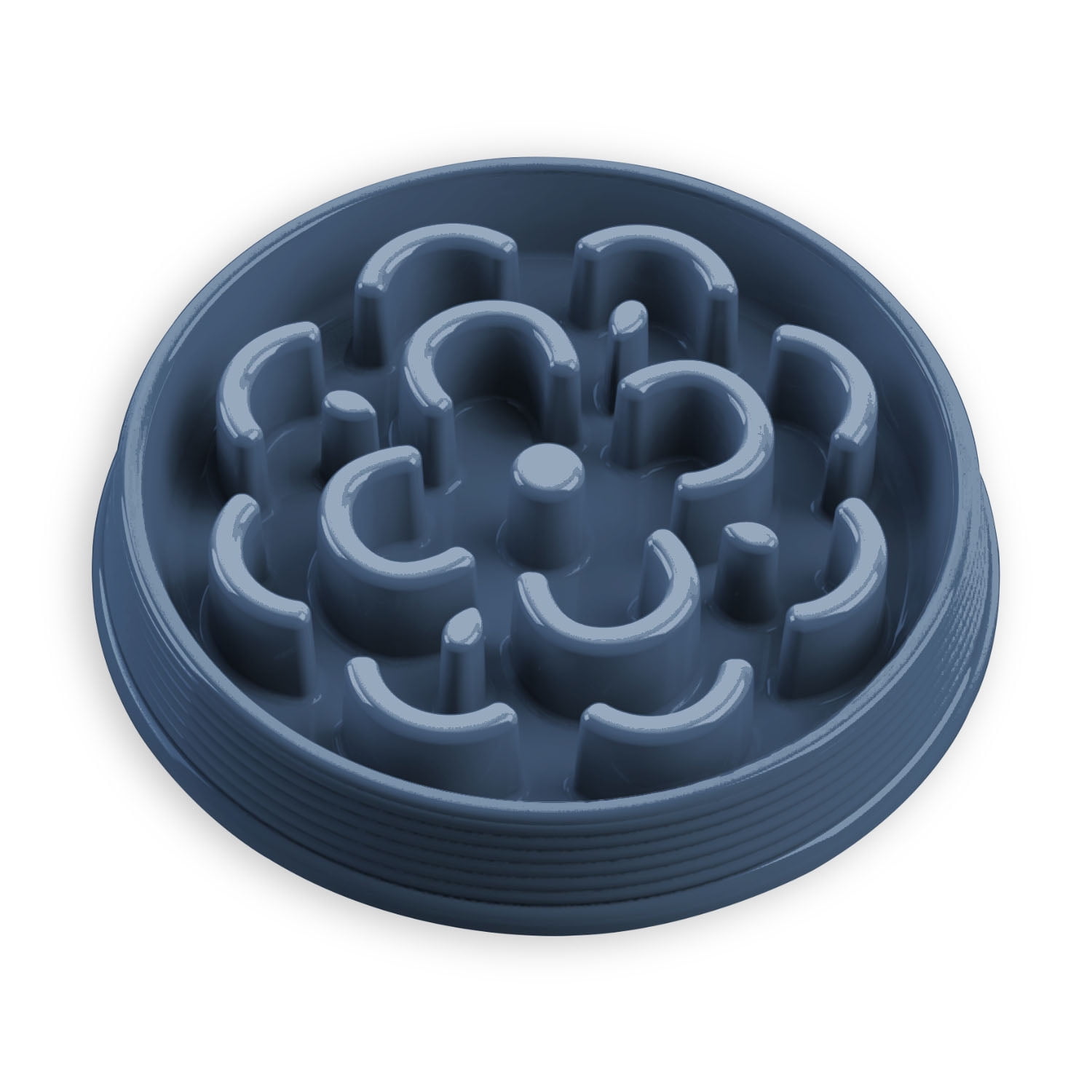 TarHong Blue Flower Slow Chowª Pet Bowl, Medium