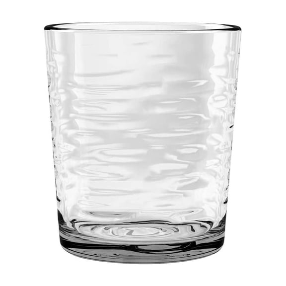 TarHong Foundry Premium Plastic Drinkware, Tumbler/Double Old Fashioned, Clear, set of 6