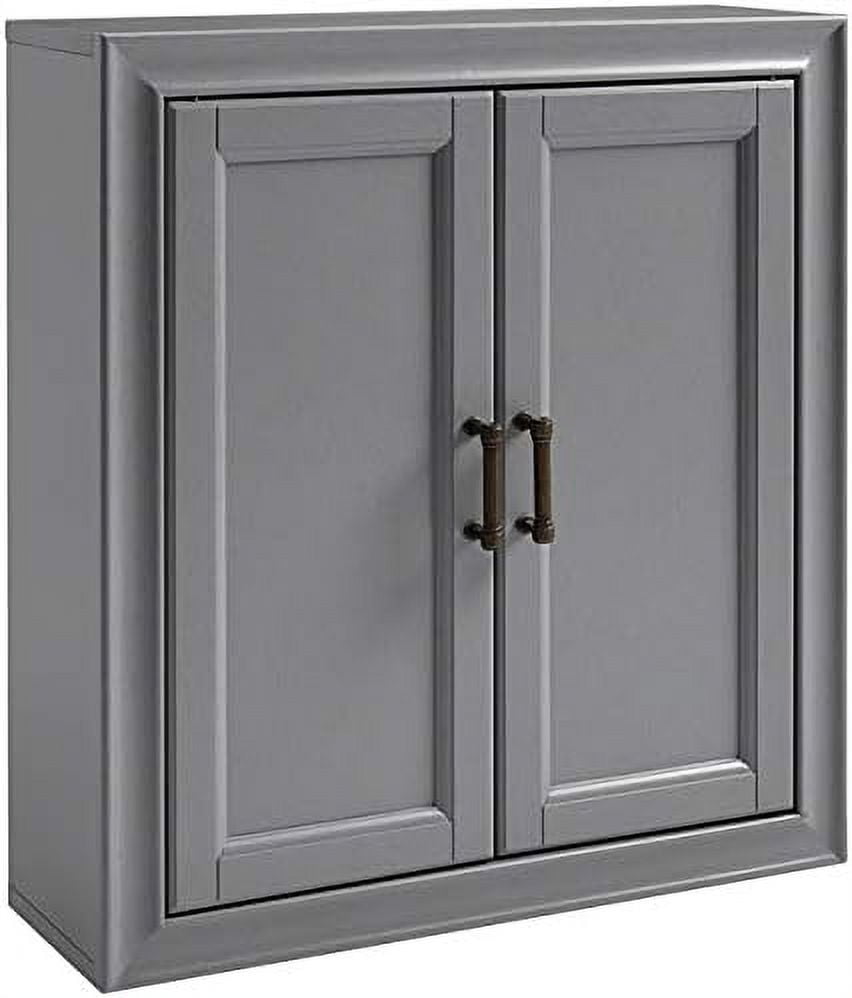 Tara Bathroom Wall Cabinet Vintage Gray - Walmart.com