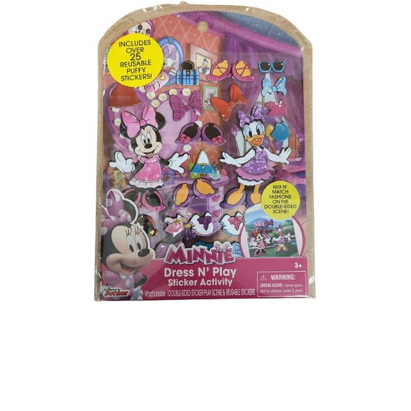 Tara Disney Jr. Minnie Dress N' Play Sticker Activity Kit