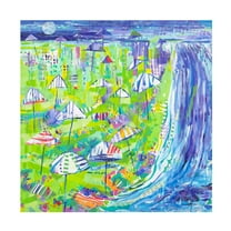 Tara Funk Grim 'Coastal Fun Collage I' Canvas Art