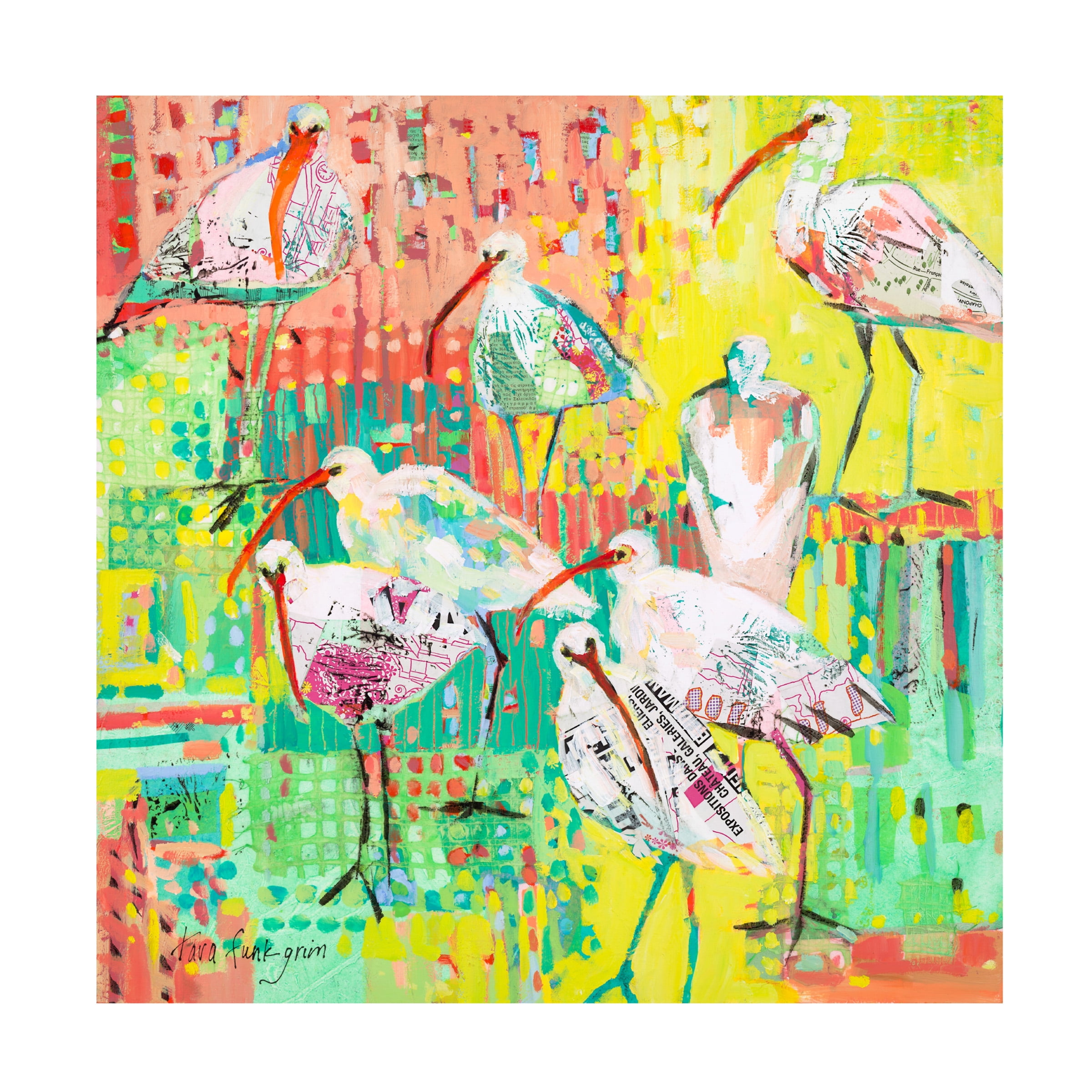 Tara Funk Grim 'Coastal Fun Collage III' Canvas Art