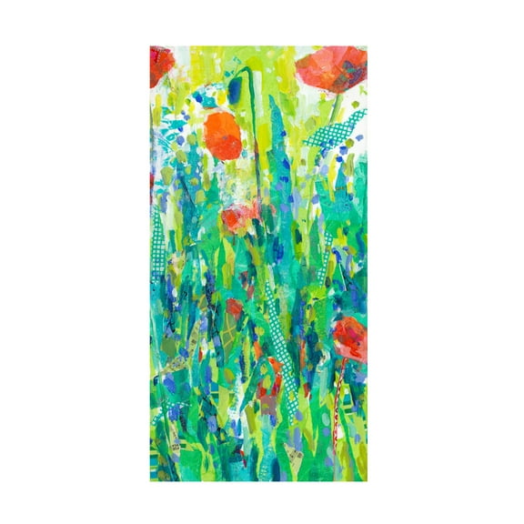 Tara Funk Grim 'Stately Red Poppies II' Canvas Art
