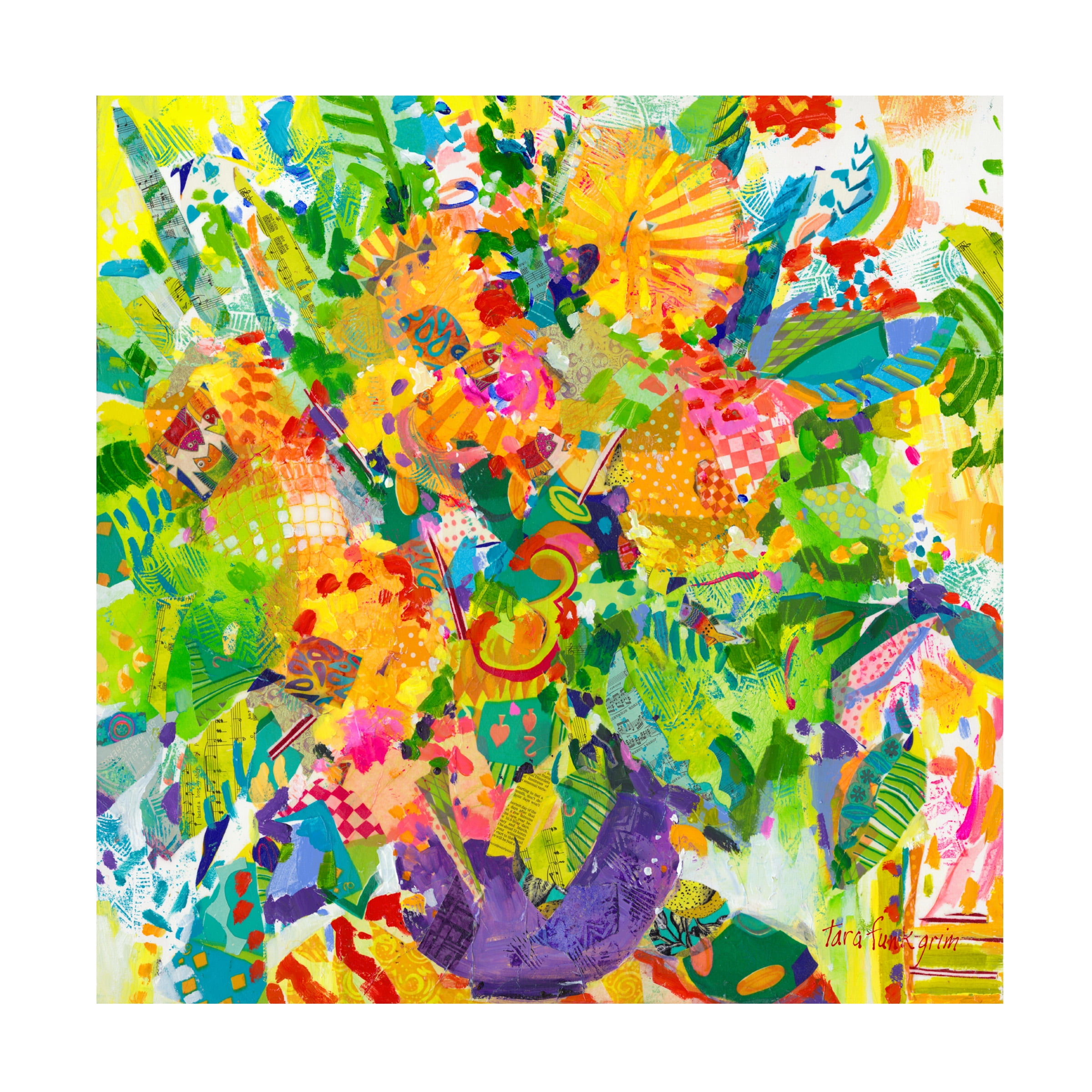 Tara Funk Grim 'Tutti Frutti I' Canvas Art