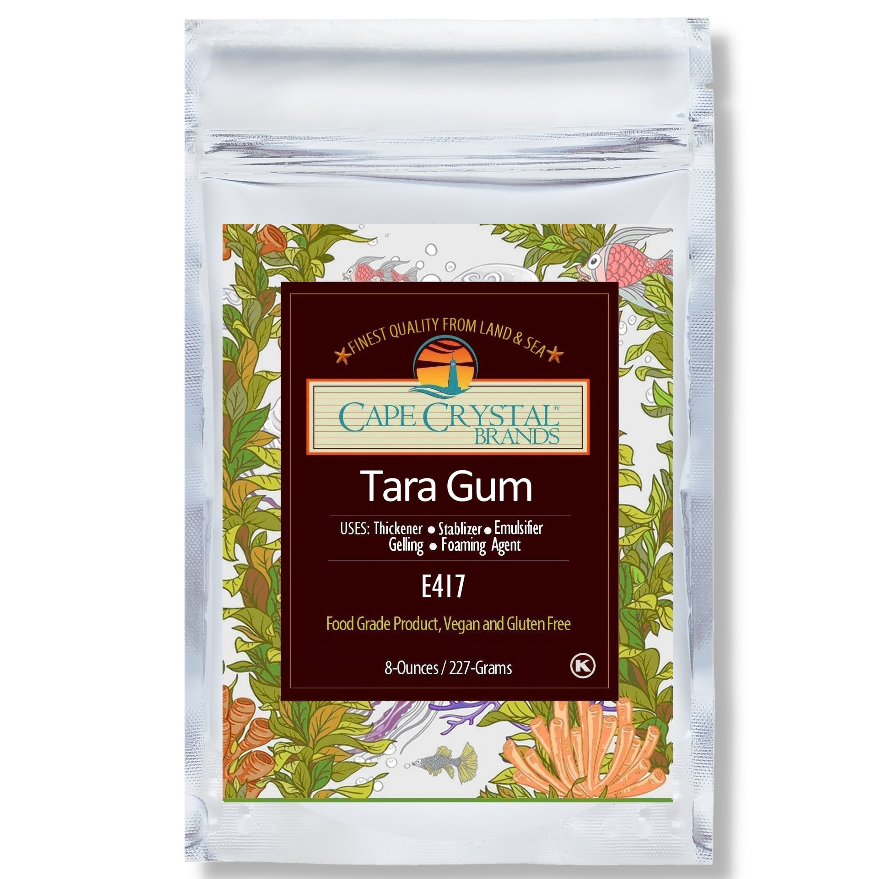 Tara Gum Powder 8-oz - by Cape Crystal Brands - Thickener and Gelling Agent