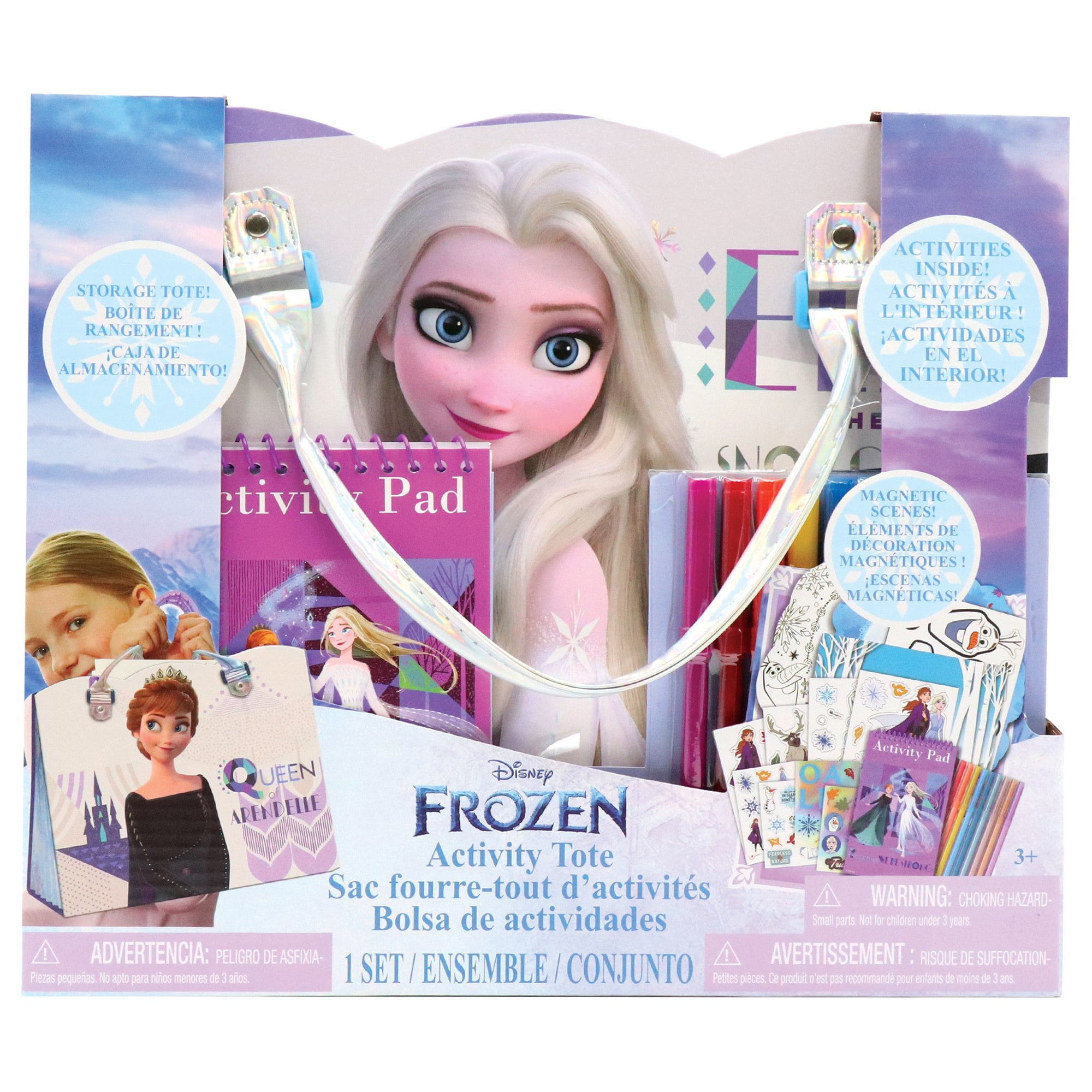 Disney Frozen Elsa On-The-Go Activity Set For Kids | Travel Case With Coloring Pages, Stickers & Markers - View #2