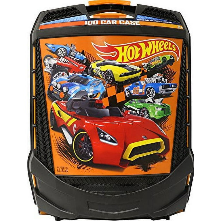 Hot Wheels Protective 100-Car Rolling Storage Case with