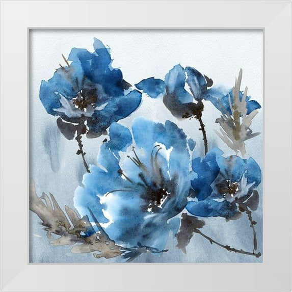 Tarakanova, Olga 12x12 White Modern Wood Framed Museum Art Print Titled - Watercolor Peony II