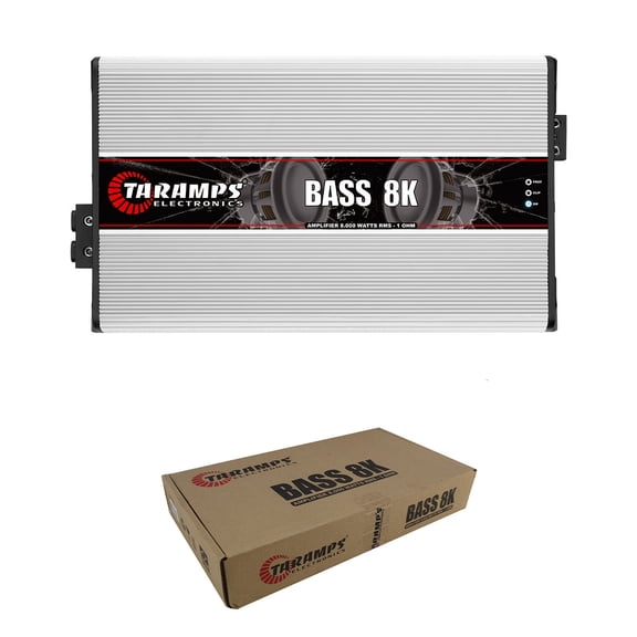 Taramps 1 Ohm 8000W 1 Channel Amplifier Class D Bass Car Audio BASS8K