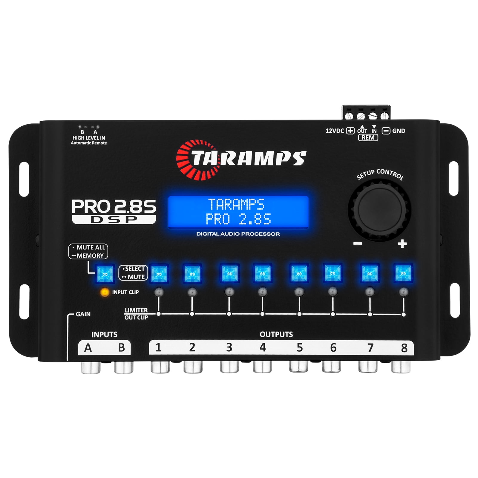 Taramps Pro 2.8S Black DSP Crossover Full Digital Signal Audio ...