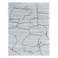 thumbnail image 1 of Taran Designs 6' x 9' Abstract Wool Area Rug in White/Dark Gray, 1 of 4