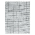 thumbnail image 1 of Taran Designs 8' x 10' Abstract Wool Area Rug in White/Dark Gray, 1 of 4