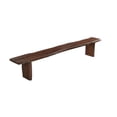 thumbnail image 1 of Taran Designs Belmont 60" Live Edge Solid Wood Dining Bench in Dark Brown, 1 of 6