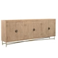 thumbnail image 1 of Taran Designs Chateau 6-door Carved Solid Wood Sideboard in Beige, 1 of 6