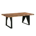thumbnail image 1 of Taran Designs Darcy 80" Live Edge Solid Wood Dining Table in Brown, 1 of 5