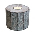 thumbnail image 1 of Taran Designs Handcrafted Solid Wood Decorative Candle Stand in White, 1 of 3