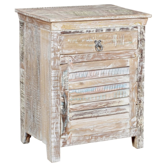 Taran Designs Hayden 1-drawer 1-door Solid Wood Nightstand (Right) in White